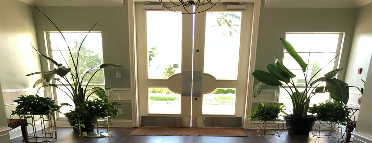 Interior lobby area of Solstice Health & Wellness in Sarasota